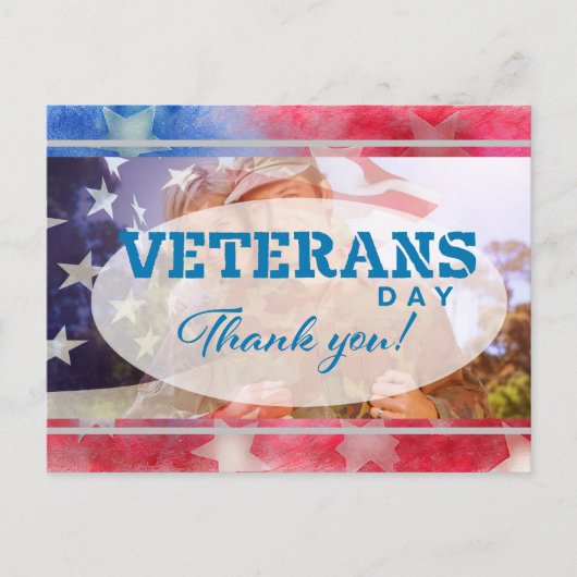 Veterans Day Briefkaart (Voorkant)