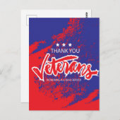 Veterans Day Briefkaart (Voorkant / Achterkant)