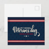 Veterans Day Briefkaart (Voorkant / Achterkant)