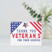 Veterans Day Briefkaart (Staand voorkant)
