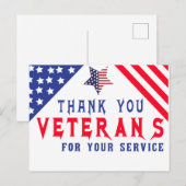 Veterans Day Briefkaart (Voorkant / Achterkant)
