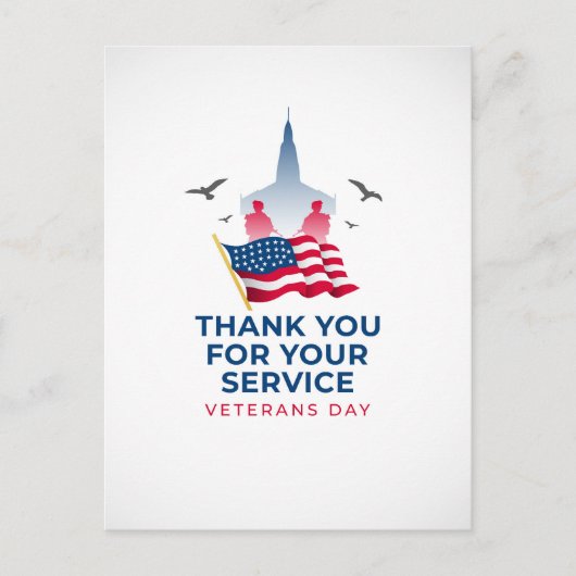 Veterans Day Briefkaart (Voorkant)