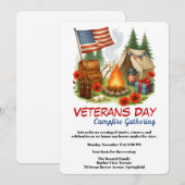 Veterans Day | Campfire Gathering Kaart (Voorkant / Achterkant)