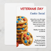 Veterans Day | Cookie Social Viering Kaart (Voorkant / Achterkant)