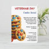 Veterans Day | Cookie Social Viering Kaart (Staand voorkant)