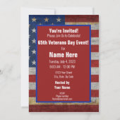 Veterans Day Dank u 4th van juli Party Event Kaart (Achterkant)