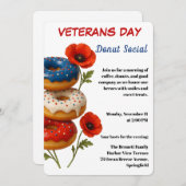 Veterans Day | Donut Social Celebration Kaart (Voorkant / Achterkant)