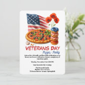 Veterans Day | Fish and chips Celebration Kaart (Staand voorkant)