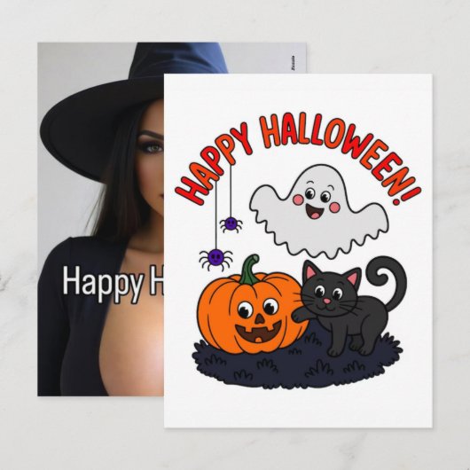 Veterans Day, Halloween, and Christmas 2025 Feestdagenkaart (Voorkant / Achterkant)