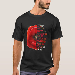 Veterans Day herinnert zich degenen die voor mij v T-shirt