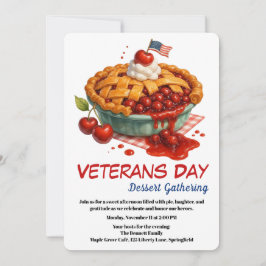 Veterans Day Invitation | Cherry Pie Celebration Kaart