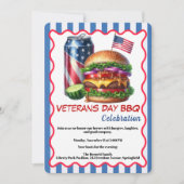 Veterans Day Invitation | Honoring Heroes BBQ Kaart (Voorkant)