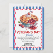 Veterans Day Invitation | Patriotic Brunch Kaart (Voorkant)