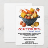 Veterans Day Invitation | Seafood Boil Celebration Kaart (Voorkant / Achterkant)