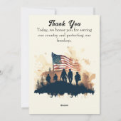 Veterans Day Kaart. Feestdagenkaart (Achterkant)