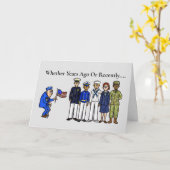 Veterans Day Kaart met alle serviceafdelingen (Gele Bloem)