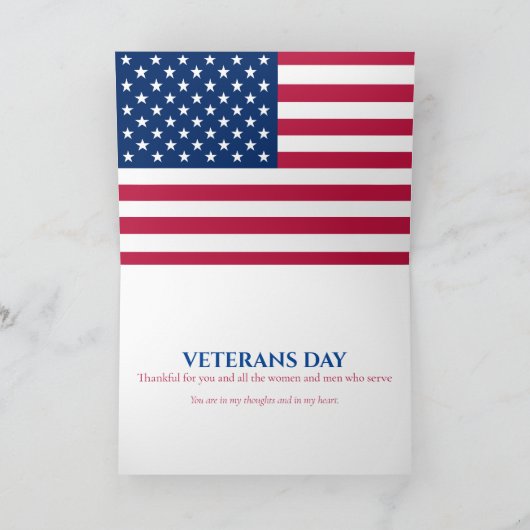 Veterans Day Klaprozenveld Kaart (Binnen)