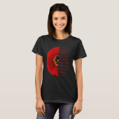 Veterans Day Lest We vergeten echte rode papaver v T-shirt (Voorkant volledig)