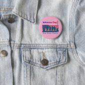 Veterans Day lichtroze Ronde Button 5,7 Cm (In situ)