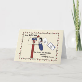 Veterans Day Mailbox Patriottic, Denking You, S Kaart