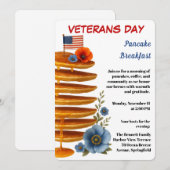 Veterans Day | Pancake Breakfast Celebration Kaart (Voorkant / Achterkant)