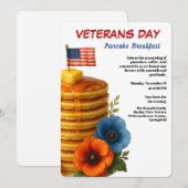 Veterans Day | Pancake Breakfast Celebration Kaart (Voorkant / Achterkant)