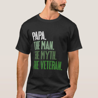 Veteran's Day Papa Het Man De mythe De veteraan Mi T-shirt