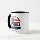 Veterans Day Patriotic Tee Mok (Voorkant links)