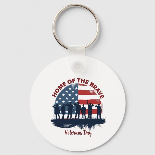 Veterans Day Patriotic Tee Sleutelhanger (Voorkant)