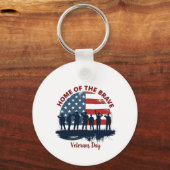 Veterans Day Patriotic Tee Sleutelhanger (Voorkant)