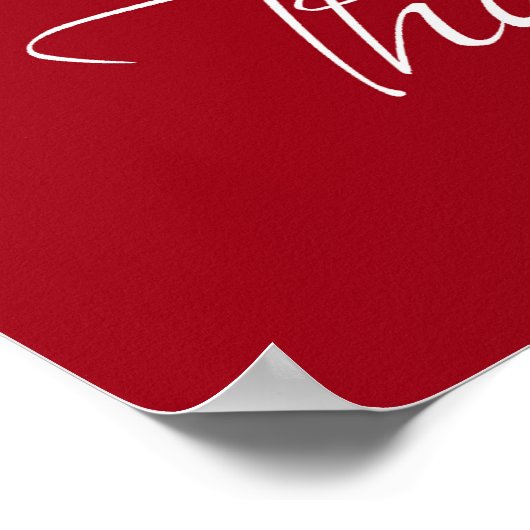 Veterans Day Patriottische Amerikaanse vlag Bedank Poster (Hoek)