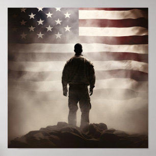 Veterans Day patriottische digitale print poster