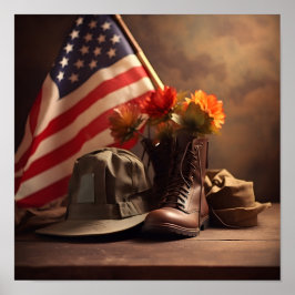 Veterans Day patriottische digitale print poster