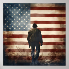 Veterans Day patriottische digitale print poster