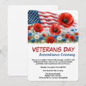 Veterans Day | Remembrance Ceremony Kaart (Voorkant / Achterkant)