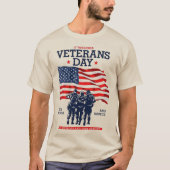 Veterans Day t-shirt usa memorial 2025 (Voorkant)