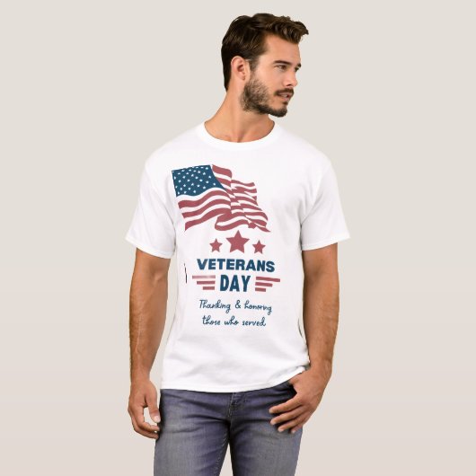 Veterans Day t-shirt usa memorial 2025 (Voorkant volledig)