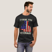 Veterans Day Thank You Veterans Patriotic Memorial T-shirt (Voorkant volledig)