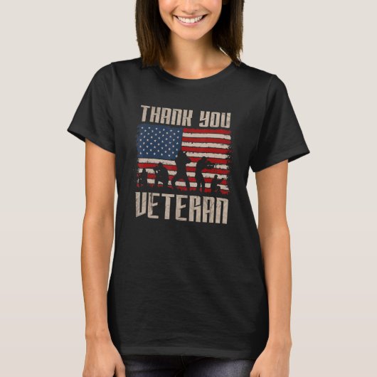 Veterans Day   Thank You Veterans  Proud T-shirt (Voorkant)