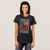 Veterans Day   Thank You Veterans  Proud T-shirt (Voorkant volledig)