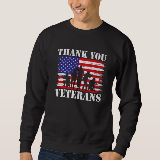 Veterans Day Thank You Veterans Trui (Voorkant)