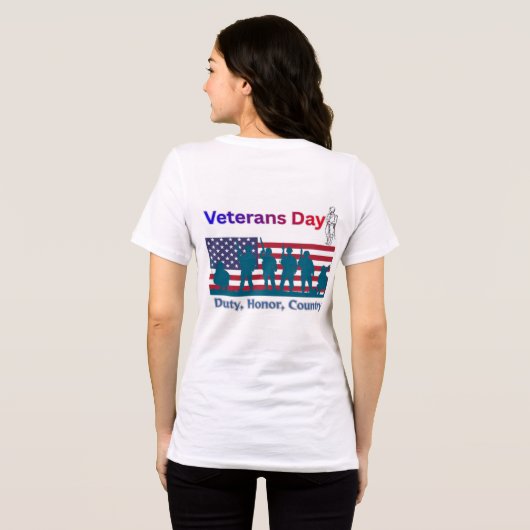 Veterans Day Tri-Blend Shirt (Achterkant volledig)