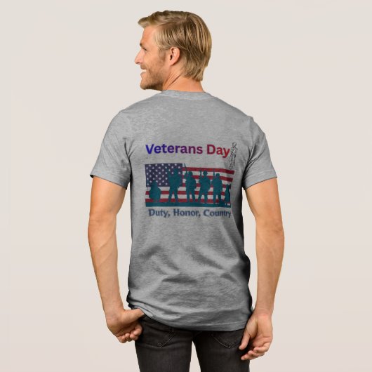 Veterans Day Tri-Blend Shirt (Voorkant)