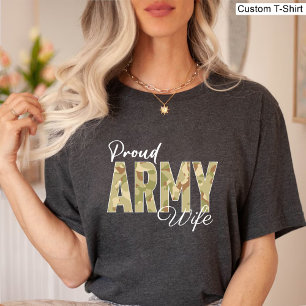 Veterans Day Trots Leger Vrouw Zwart Militair T-shirt