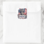Veterans Day Valor - In dankbaarheid en respect Vierkante Sticker (Tas)