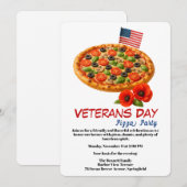 Veterans Day | Vis en friet Feestviering Kaart (Voorkant / Achterkant)