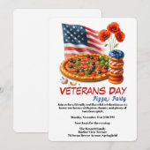 Veterans Day | Vis en friet Feestviering Kaart (Voorkant / Achterkant)