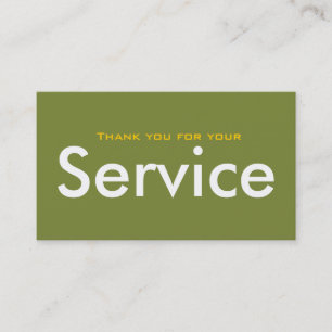 Veterans Day-Visitekaartjes Visitekaartje