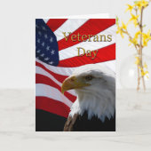 Veterans Day Wenskaart Kaart (Gele Bloem)