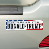 Veterans Donald Trump Bumpersticker (Op auto)